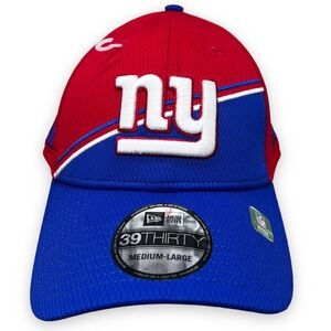 New York Giants Hat Adult Medium Large Red Blue 39THIRTY Sideline Alternate‎